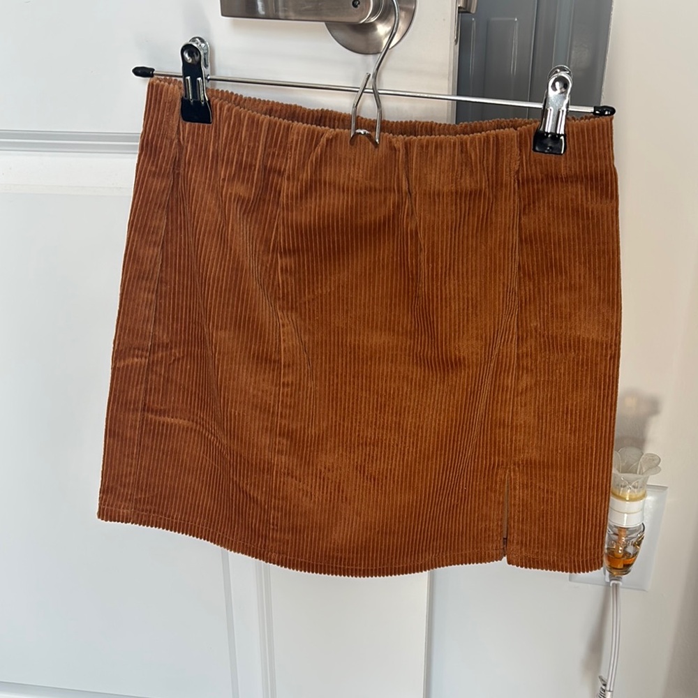Corduroy Tan/Burnt orange Skirt